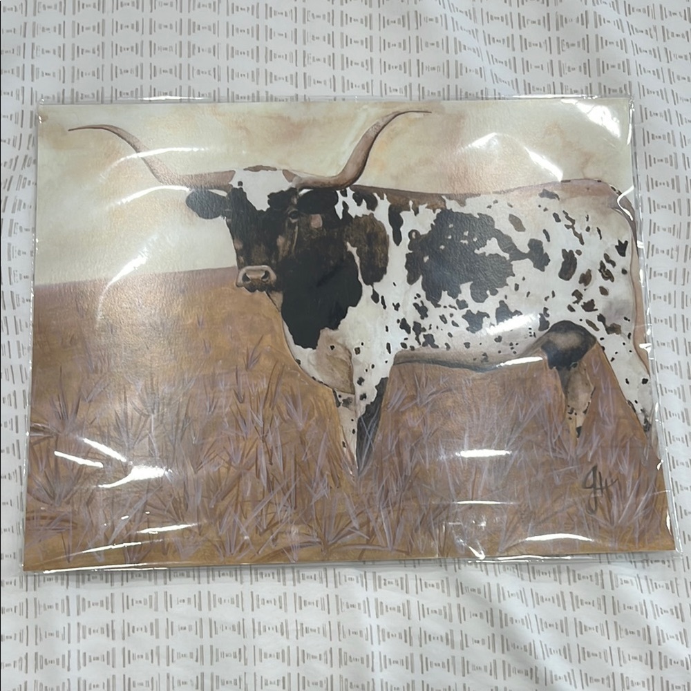 Longhorn Cattle Art Print